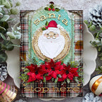 Tim Holtz Sizzix Vault Dots Large A5 Embossing Folder 667253 santa flwoers stop here card juliana michaels card