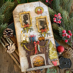 *Tim Holtz Sizzix Vault Festive Wreath Thinlits Dies 666715 fireside | color-code:ALT01