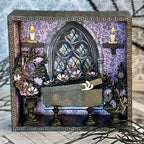 Tim Holtz Sizzix Vault Foliage Wreath Thinlits Dies 666682 halloween tami bastiaans gothic scene box coffin candle black