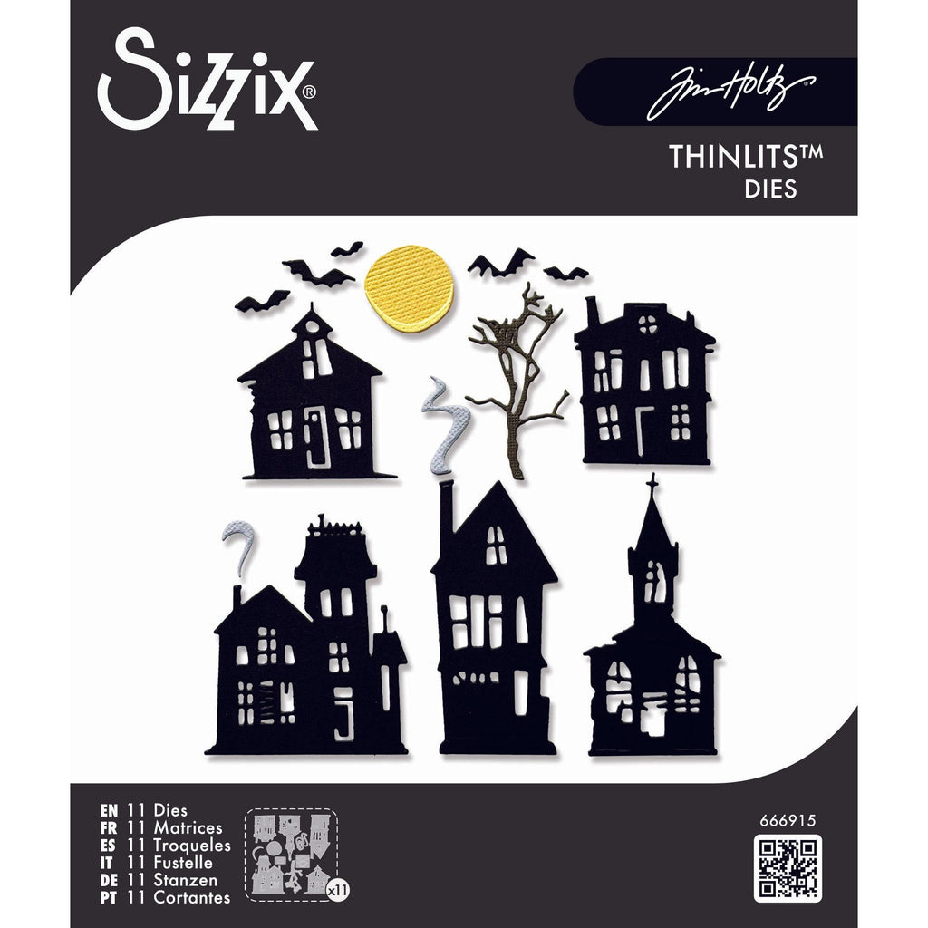 Tim Holtz Sizzix Vault Ghost Town Thinlits Dies 666915