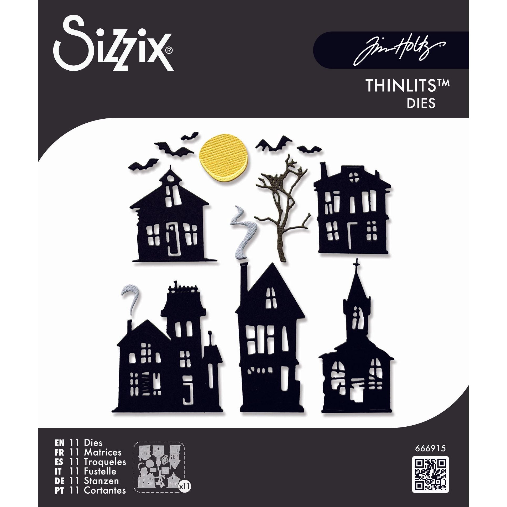 Tim Holtz Sizzix Vault Ghost Town Thinlits Dies 666915