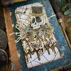 Tim Holtz Sizzix Vault Gothic Portraits Thinlits Dies 666681 halloween zoe hillman fright dripping skull cobwebs book cover