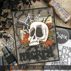 Tim Holtz Sizzix Vault Gothic Portraits Thinlits Dies 666681 skull juliana michaels wicked halloween