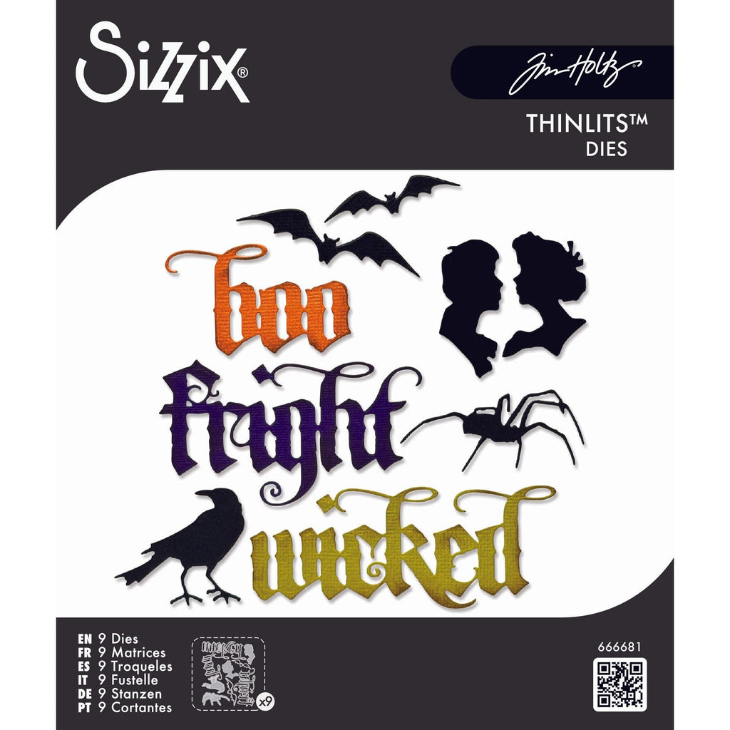 Tim Holtz Sizzix Vault Gothic Portraits Thinlits Dies 666681a