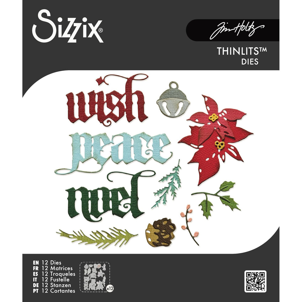 Tim Holtz Sizzix Vault Holiday Classic Thinlits Dies 666716