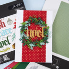 Tim Holtz Sizzix Vault Holiday Classic Thinlits Dies 666716 christmas wreath noel card pete hughes