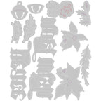 Tim Holtz Sizzix Vault Holiday Classic Thinlits Dies 666716 line art