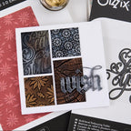 Tim Holtz Sizzix Vault Holiday Classic Thinlits Dies 666716 poinsettia snowflake wish card