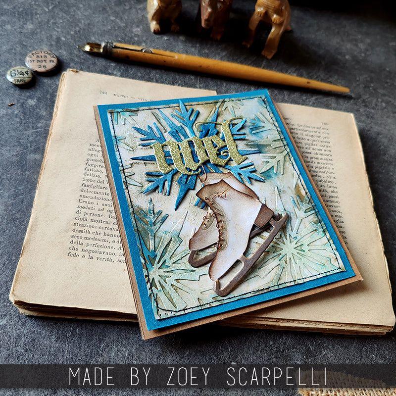 Tim Holtz Sizzix Vault Holiday Classic Thinlits Dies 666716 skate