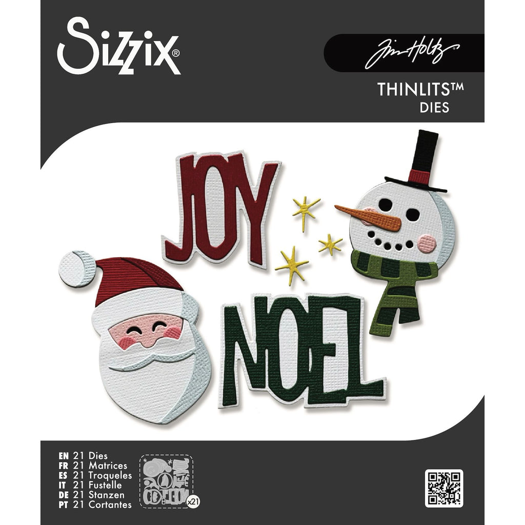 Tim Holtz Sizzix Vault Holiday Tidings Thinlits Dies 667262