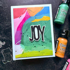 Tim Holtz Sizzix Vault Holiday Tidings Thinlits Dies 667262 bright colors background card cherion brandon | color-code:ALT01