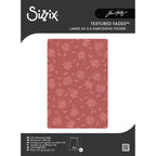 Tim Holtz Sizzix Vault Holly Poinsettia Large A5 Embossing Folder 667252