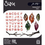 Tim Holtz Sizzix Vault Leaves and Sticks Thinlits Dies 666914