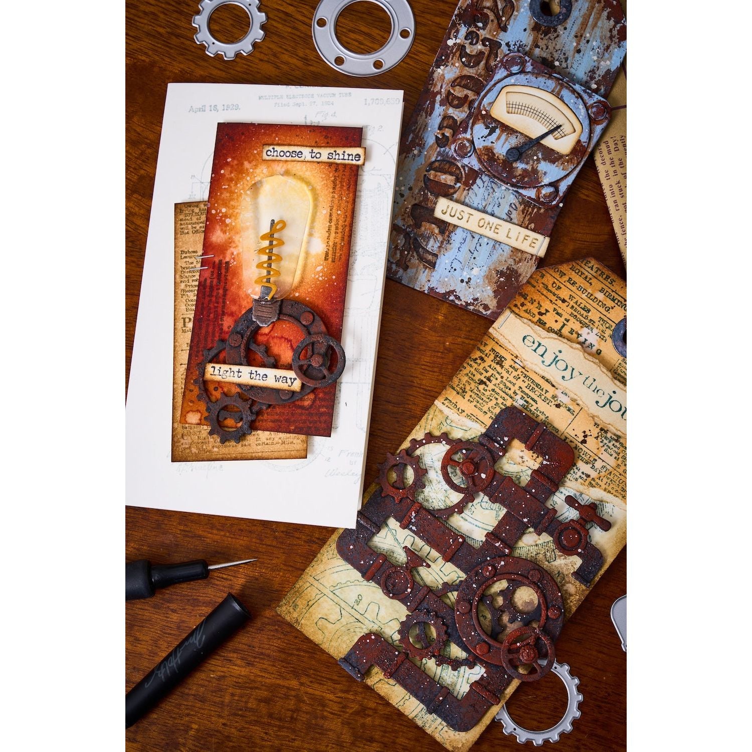 Tim Holtz Sizzix Vault March 2025 I Want It All Bundle industrial