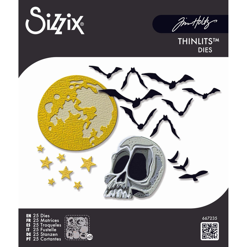 Tim Holtz Sizzix Vault Moonlight Scare Thinlits Dies 667235