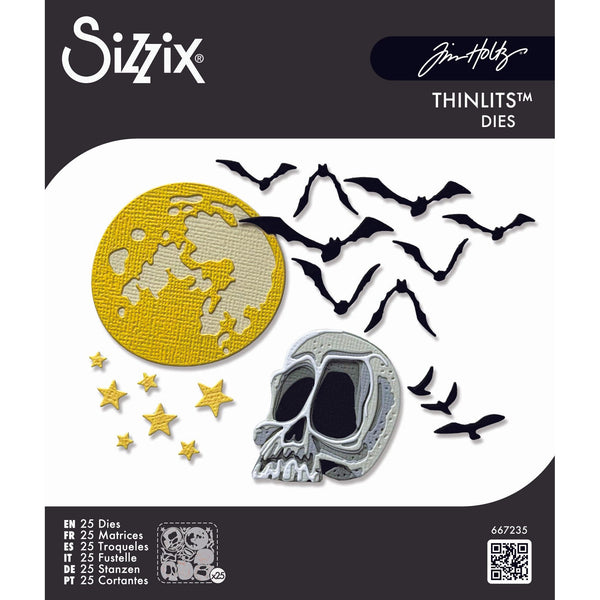Tim Holtz Sizzix Vault Moonlight Scare Thinlits Dies 667235