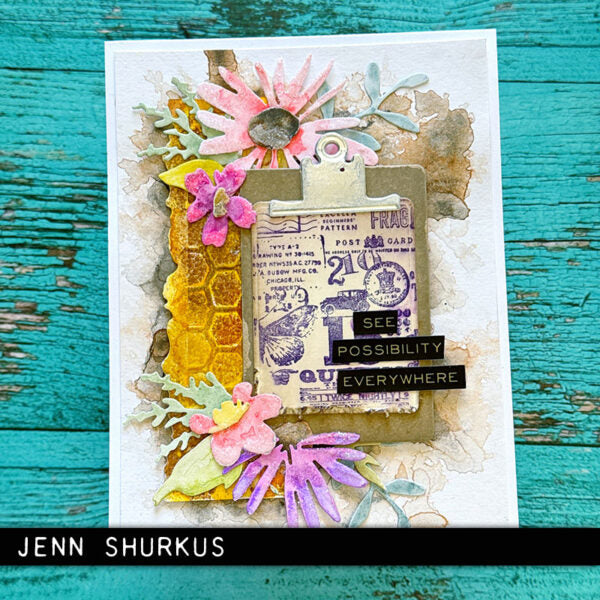 Tim Holtz Sizzix Vault Noteworthy Thinlits Dies Set 666876 clipboard
