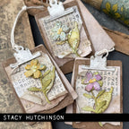 Tim Holtz Sizzix Vault Noteworthy Thinlits Dies Set 666876 flowers