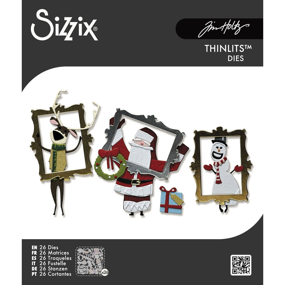 Tim Holtz Sizzix Vault Papercut Christmas Thinlits Dies 667256