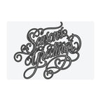 Tim Holtz Sizzix Vault Seasons Greetings A6 Multi Level Embossing Folder 667249 outline