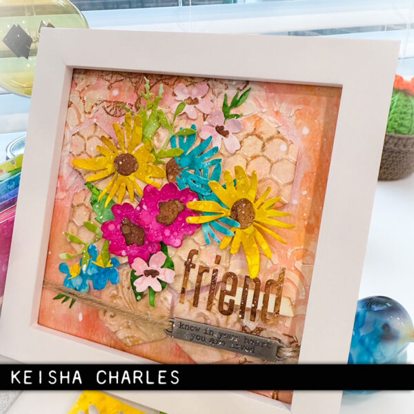 Tim Holtz Sizzix Vault Side Order Floristry 2D Embossing Folder and Thinlits Dies Set 666872 friend