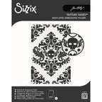 Tim Holtz Sizzix Vault Skull Damask Multi-level Embossing Folder 666912