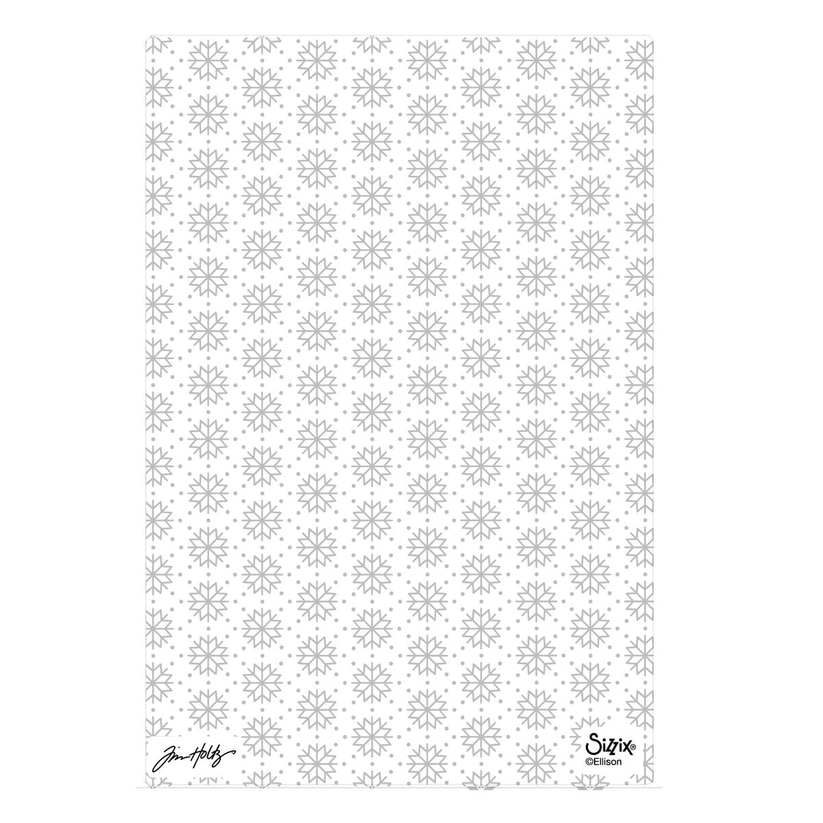 Tim Holtz Sizzix Vault Snowflakes 3 Large A5 Embossing Folder 667251 dots