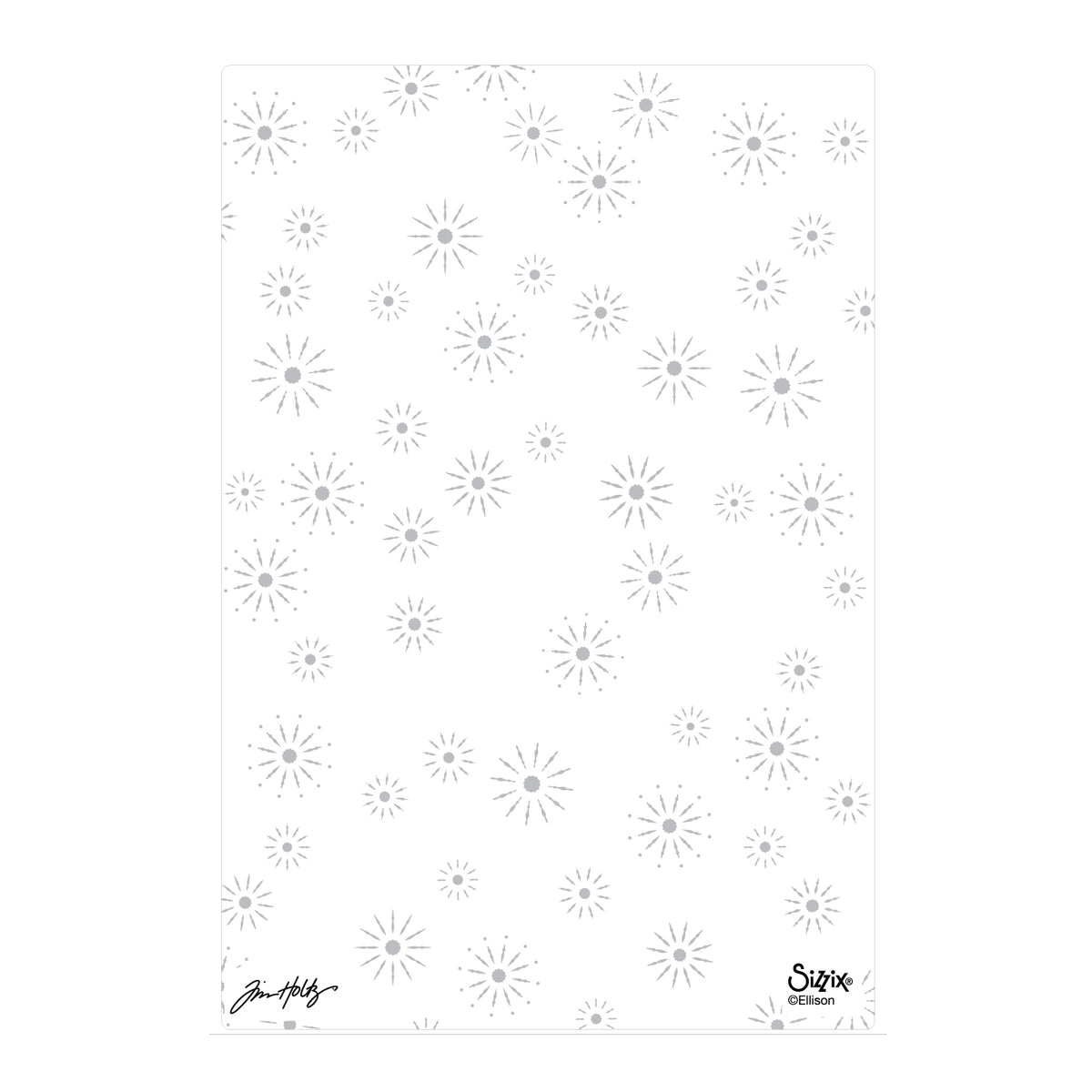 Tim Holtz Sizzix Vault Sparkle Stars Large A5 Embossing Folder 667250 dots