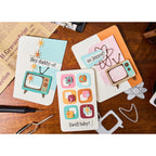 Tim Holtz Sizzix Vault Thinlits Atomic Retro Dies 666875 swell