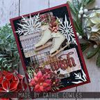 Tim Holtz Sizzix Vault Winter Wishes Thinlits Dies 666717 skate