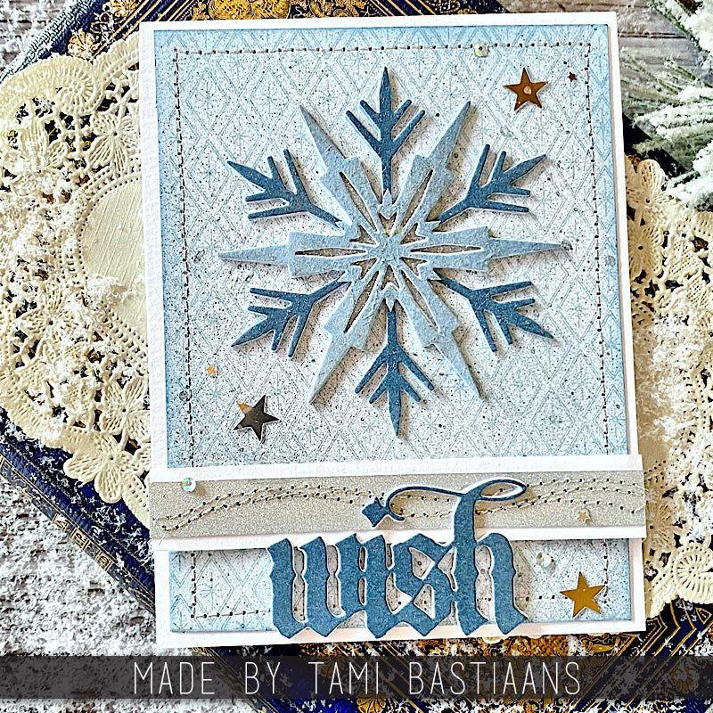 Tim Holtz Sizzix Vault Winter Wishes Thinlits Dies 666717 stitch