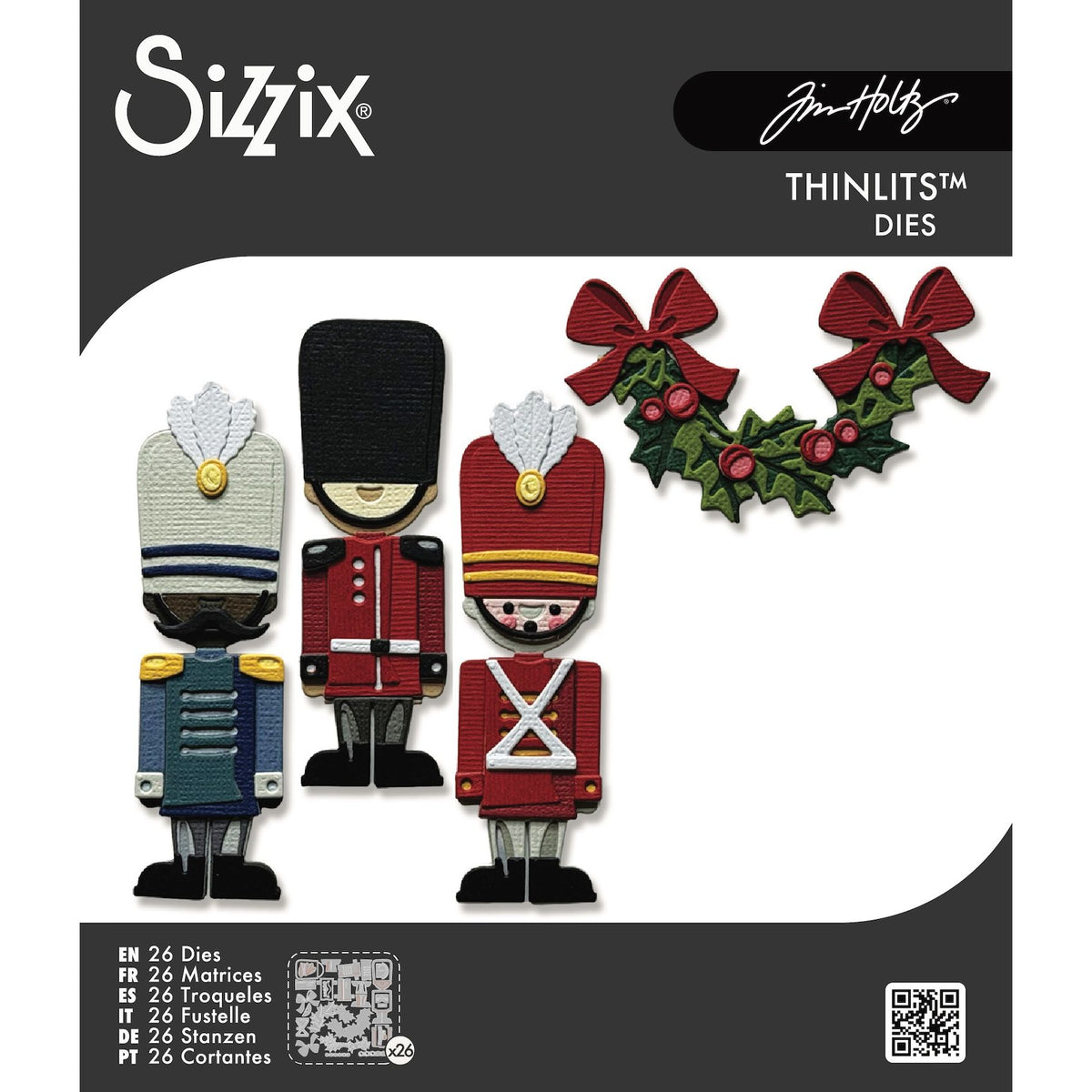 Tim Holtz Sizzix Vault Yuletide Harvey Thinlits Dies 667255