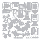 Tim Holtz Sizzix Vault Yuletide Harvey Thinlits Dies 667255 outline