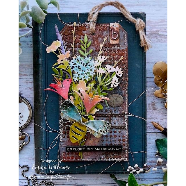 Tim Holtz Sizzix WILDFLOWER STEMS 3 Thinlits Dies 665221 flowers | color-code:ALT02