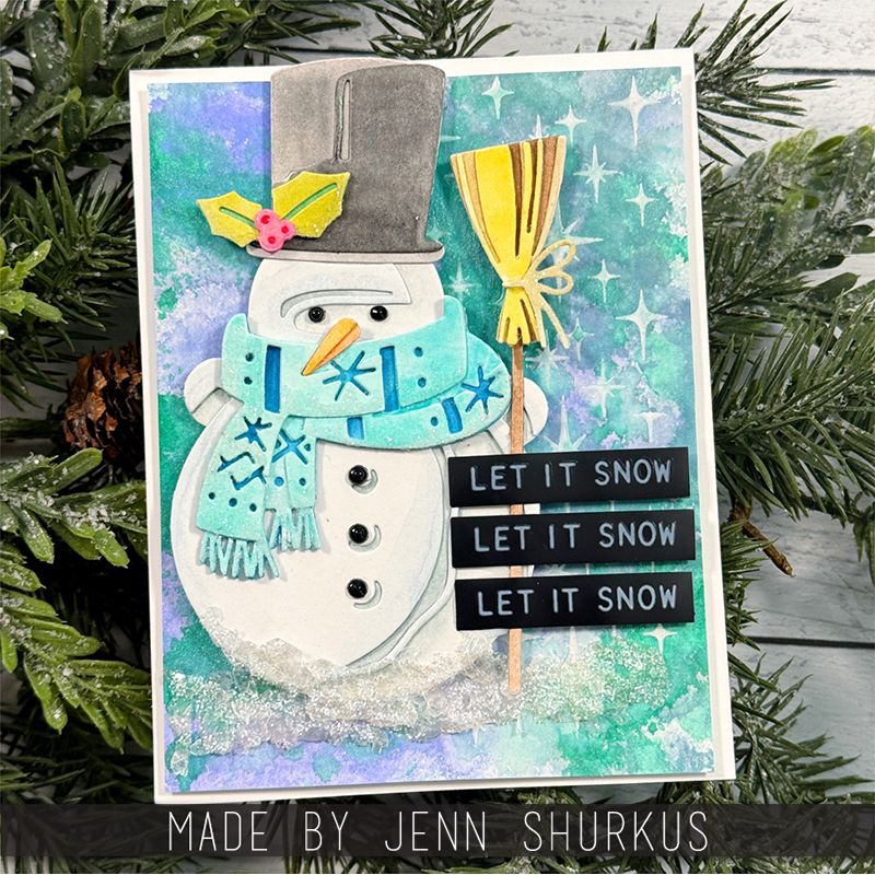 Tim Holtz Sizzix Winston Colorize Thinlits Dies 665569 snow