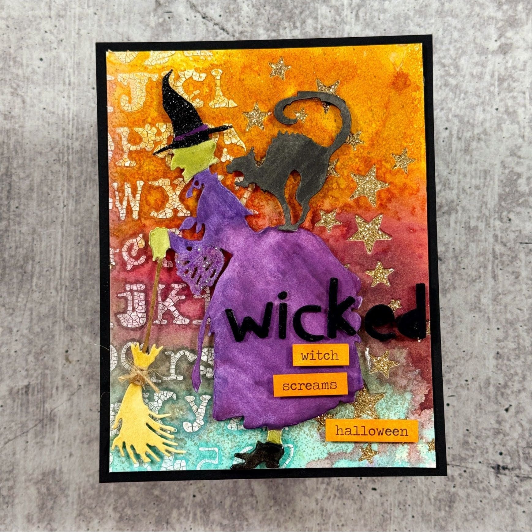 Tim Holtz Sizzix Witchcraft Thinlits Die 662386 cat