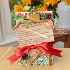 Tim Holtz Sketch Greenery Stamps with Simon Says Stamp Dies Bundle setsg26 Beth Opel Cozy Simmer Pot Christmas Clipboard