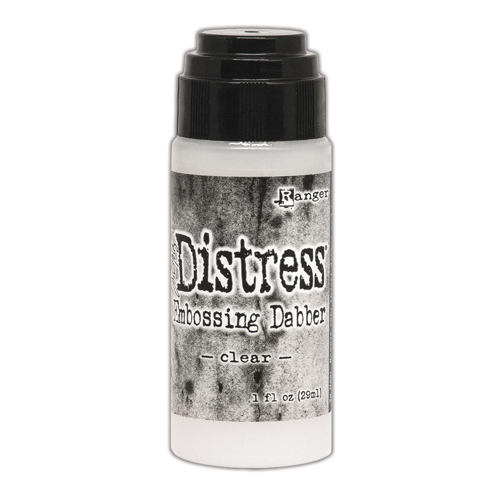 Tim Holtz Small 5 x 8 Distress Zipper Bag And Embossing Inks Bundle Dabber