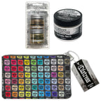 Tim Holtz Small 5 x 8 Distress Zipper Bag Sparkle Paste and Glitter Set
