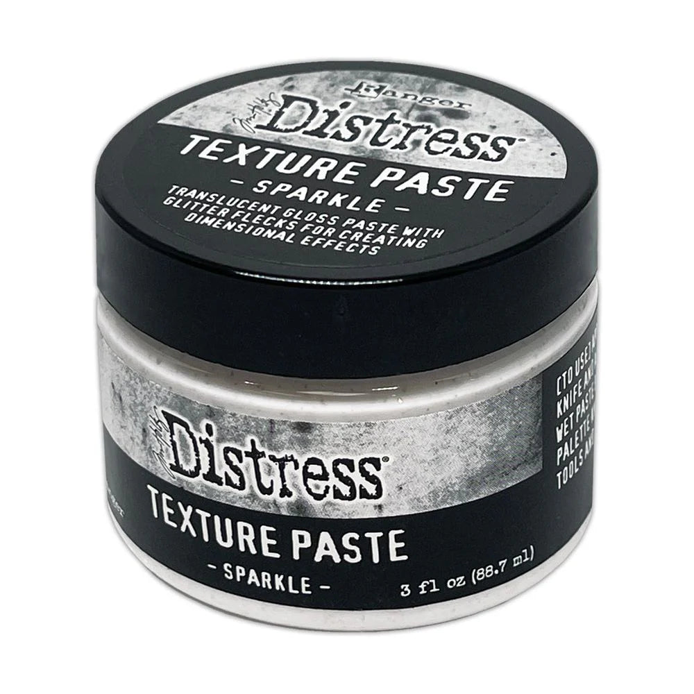 Tim Holtz Small 5 x 8 Distress Zipper Bag Sparkle Paste and Glitter Set Texture Jar