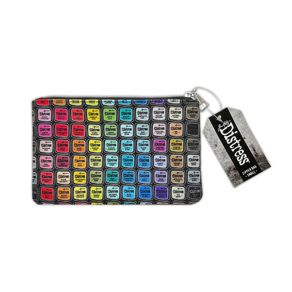 Tim Holtz Small 5 x 8 Distress Zipper Bag Sparkle Paste and Glitter Set Zip Pouch