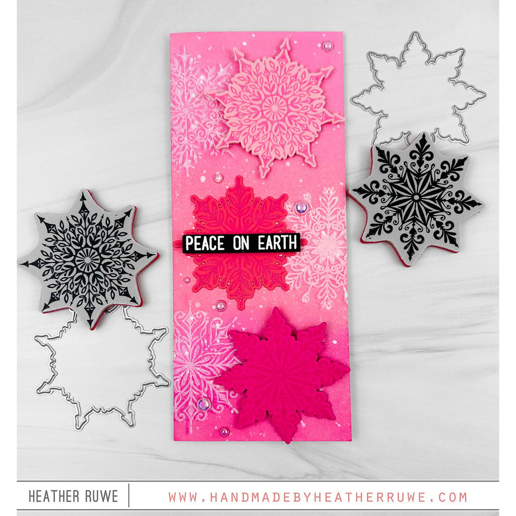 Tim Holtz Swirly Snowflakes Stamps with Simon Says Stamp Dies Bundle s