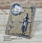 Tim Holtz The Scarecrow Stamps with Simon Says Stamp Dies Bundle setsc26 Natalia Alton Textural Fall Card