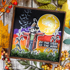 Tim Holtz The Scarecrow Stamps with Simon Says Stamp Dies Bundle setsc26 Shari Carroll Cute Fall Framed Decor