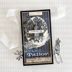 Tim Holtz Tiny Things 2 Stamps with Simon Says Stamp Dies Bundle settw26 Limited Edition Sewing Card Renée Bergeron