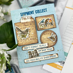 Tim Holtz Tiny Things 2 Stamps with Simon Says Stamp Dies Bundle settw26 Specimen Birds Mixed Media Card Nichol Spohr | color-code:ALT01