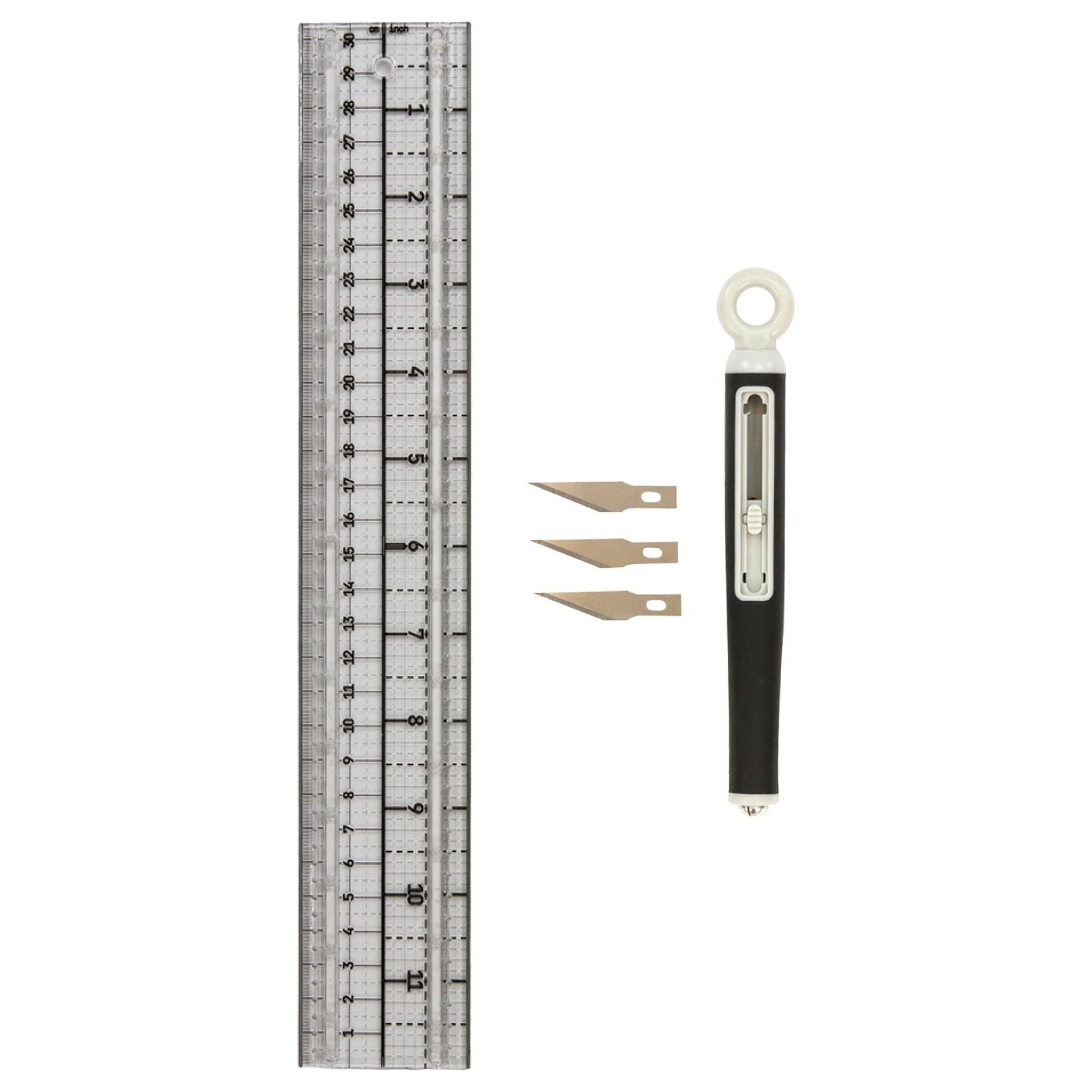 Tim Holtz Tonic Media Ruler And Craft Knife Bundle
