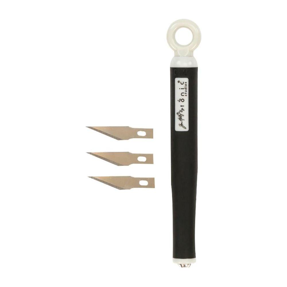 Tim Holtz Tonic Media Ruler And Craft Knife Bundle Knives Out Tonic Logo
