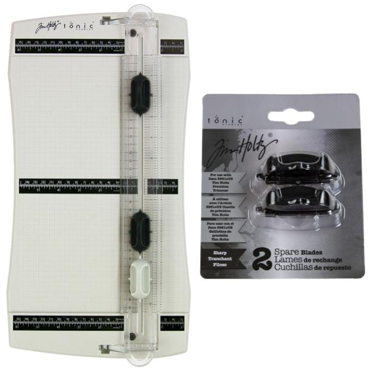 Tim Holtz Tonic Precision Trimmer And Spare Blades Bundle setth23tb