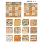 Tim Holtz idea-ology 12 x 12 Palette Paper Collection January 2026 I Want It All Bundle orange